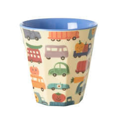 RICE Melamin Becher "Happy Car" print