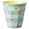 RICE Medium Melamine Cup two tone with "Swimster" print