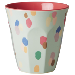 RICE Medium Melamine Cup two tone with "dapper...