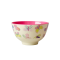 RICE Melamin Bowl two tone with "Butterfly" print