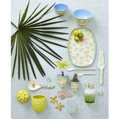 RICE Melamin Schale klein "Palm leav" print