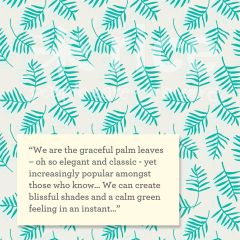 RICE Melamin Schale klein "Palm leav" print