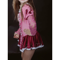 Kürkleid massgefertigt Gr. 6 - 8 Jahre