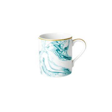 RICE Porzellan Tasse "Murble" print Jade