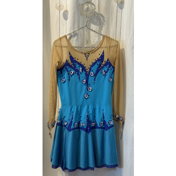 Kürkleid massgefertigt Gr. 8 - 9 Jahre