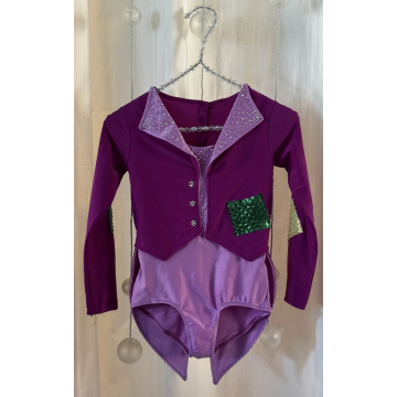 Kürkleid massgefertgt mit Strumpfhose Gr. 8 - 10 Jahre