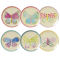 RICE Melamin Round Side Plate "Butterfly" prints