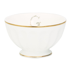 GreenGate French bowl "G" gold medium D:10 cm