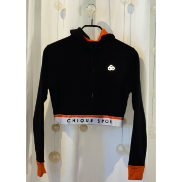 Chique Sport Crop Top Hoodie 36 = 12 - 14 Jahre - XS adult