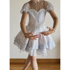 Kürkleid massgefertigt Gr. 10 - 12 Jahre
