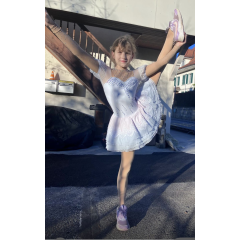 Kürkleid massgefertigt Gr. 10 - 12 Jahre