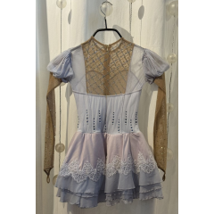 Kürkleid massgefertigt Gr. 10 - 12 Jahre